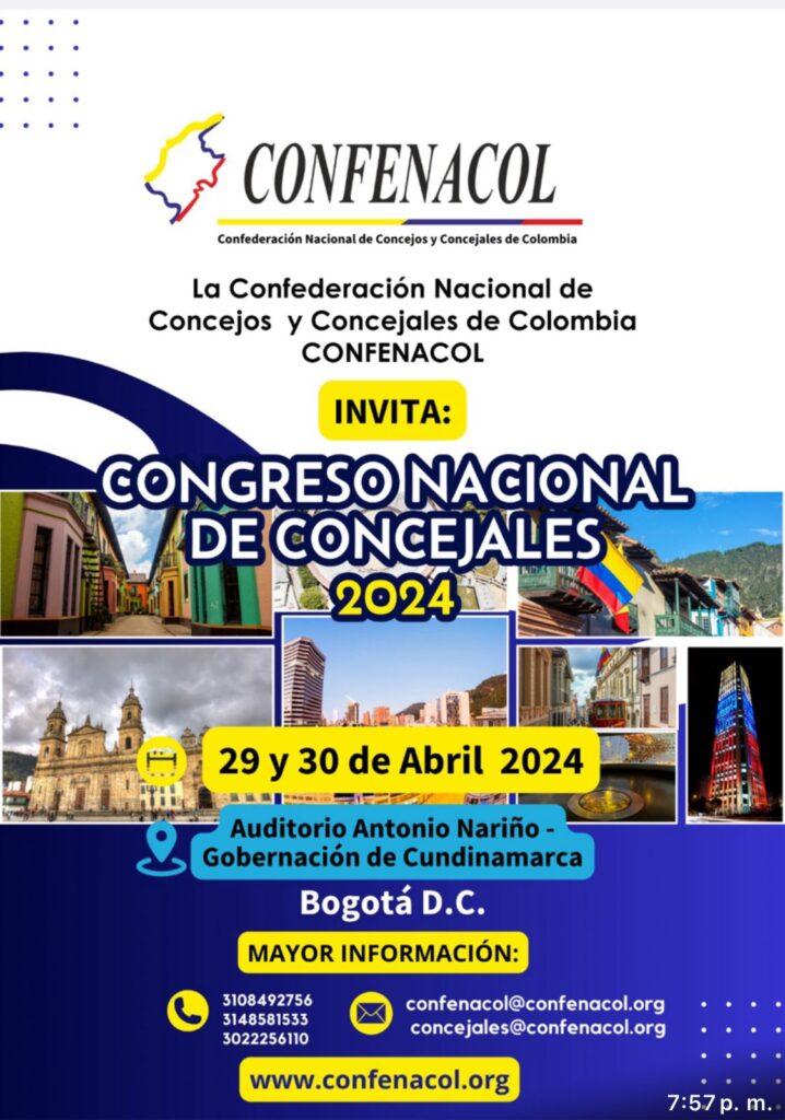 congreso confenacol concejal concejales colombia